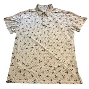 Retro Rifle Hanguin Golf Polo Shirt AOP Penguins High Stretch Men's 2XL